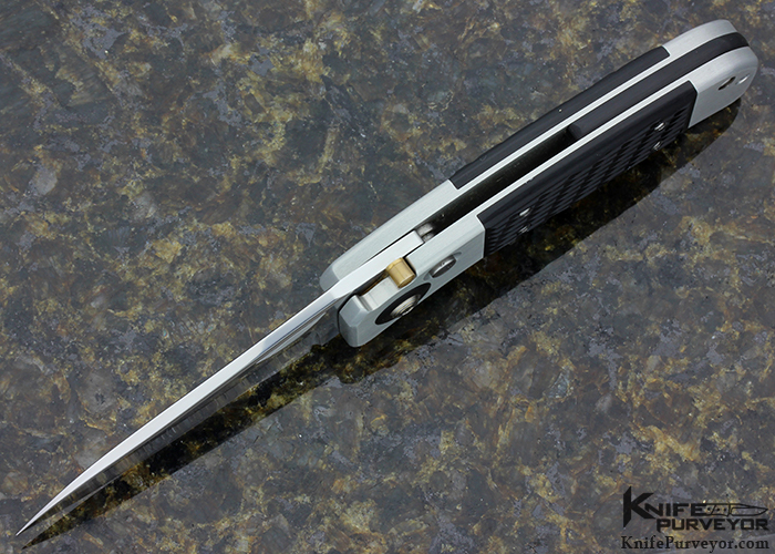 Ron Lake Custom Knife Bakelite Button-Lock Prototype - Image 4