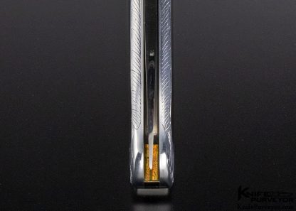 Ron Lake Custom Knife Burgundy Micarta & Aluminum Interframe Tail Lock Engraved in 1971 - Image 9