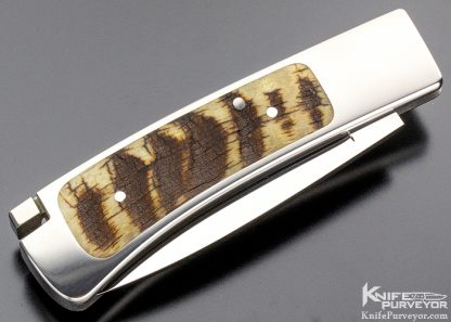 Ron Lake Custom Knife Rams Horn Interframe Tail Lock - Image 5