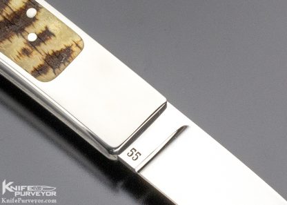 Ron Lake Custom Knife Rams Horn Interframe Tail Lock - Image 4