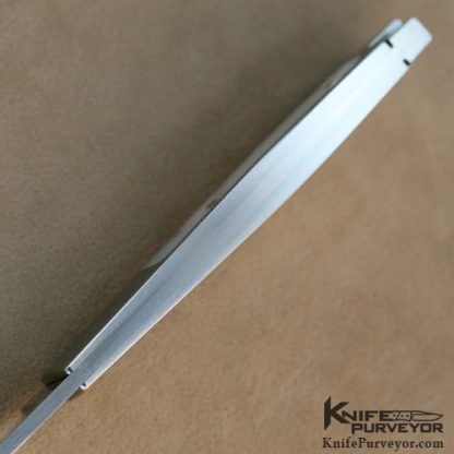 Ron Lake Custom Knife Mother of Pearl Tail Lock with Gold Toothpick - Image 4