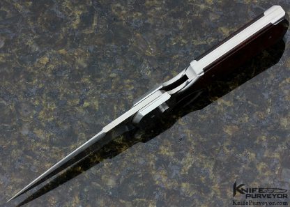Ron Richard Custom Knife Cocobolo Button Lock Folding Fighter - Image 4