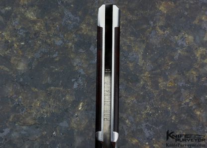 Ron Richard Custom Knife Cocobolo Button Lock Folding Fighter - Image 7