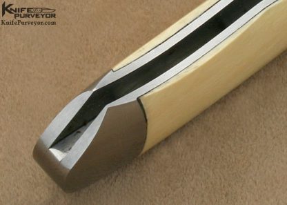 Russell Easler Custom Knife Damascus Lockback Folder - Image 9