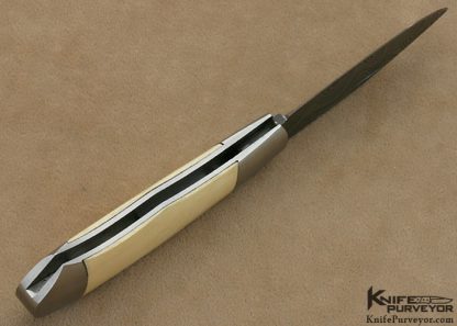 Russell Easler Custom Knife Damascus Lockback Folder - Image 8