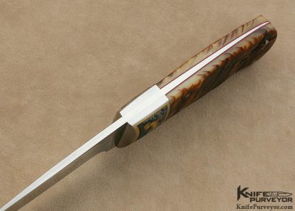 Russell Easler Custom Knife Engraved Ram's Horn Hunter - Image 6