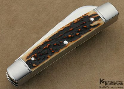 Ryuichi Kawamura Custom Knife Sambar Stag Congress Jack "Remington 423" Slip Joint - Image 3