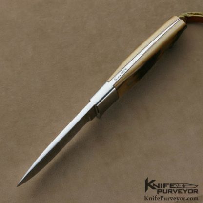 S.R. Johnson Custom Knives Drop Point Hunter with Thong Hole - Image 4