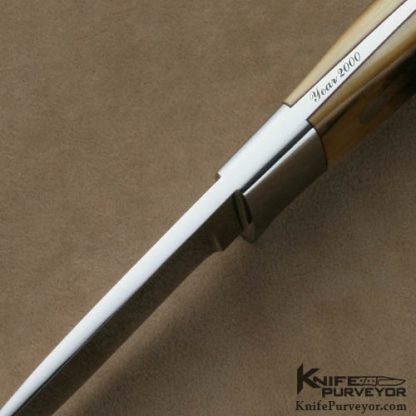 S.R. Johnson Custom Knives Drop Point Hunter with Thong Hole - Image 3