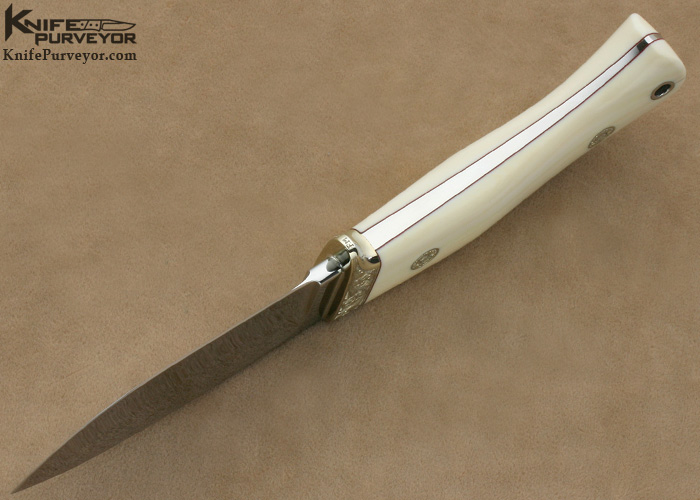 S.R. Johnson Custom Knife Franz Marktl Engraved Drop Point Hunter - Image 6