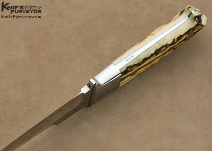 S.R. Johnson Custom Knife Stag Classic Fighter - Image 5