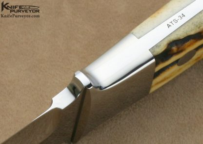 S.R. Johnson Custom Knife Stag Classic Fighter - Image 6