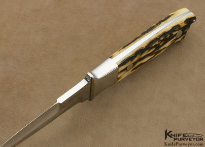 S.R. Johnson Custom Knife Stag Classic Fighter - Image 3