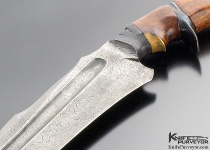 Sam Lurqin Custom Knife Massive Integral Subhilt with Maple - Image 2