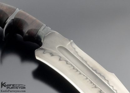 Sam Lurquin Custom Knife Venom Tsavo Tiger Striped Maple - Image 4