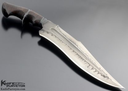 Sam Lurquin Custom Knife Venom Tsavo Tiger Striped Maple - Image 3