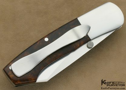 Scott Sawby Custom Knife Desert Ironwood Combat Utility Self Lock - Image 3
