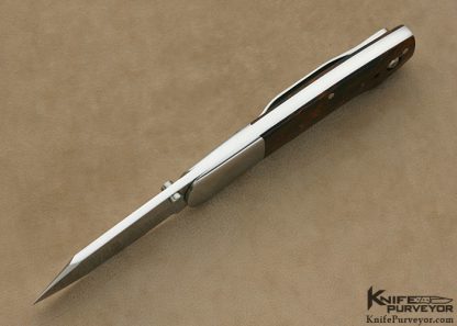 Scott Sawby Custom Knife Desert Ironwood Combat Utility Self Lock - Image 4