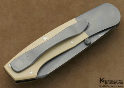 Scott Sawby Custom Knives White Micarta Combat Utility Self Lock - Image 3