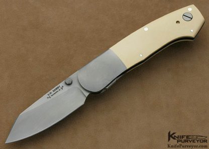 Scott Sawby Custom Knives White Micarta Combat Utility Self Lock