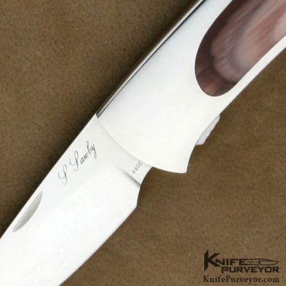 Scott Sawby Custom Knives Imperial Jasper Self Lock Tern - Image 2