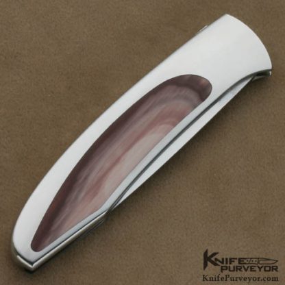 Scott Sawby Custom Knives Imperial Jasper Self Lock Tern - Image 3