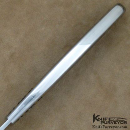 Scott Sawby Custom Knife Lapis Lazuli Tern Engraved by Marian Sawby - Image 4
