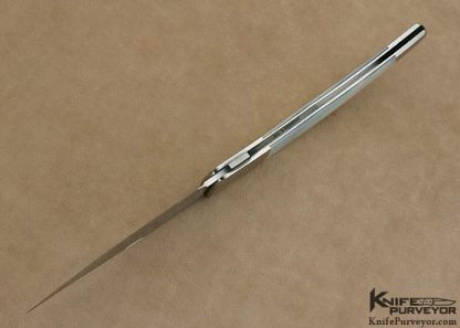 Scott Sawby Custom Knife Mother of Pearl Shell Jumbo Texas Toothpick Self Lock - Image 5