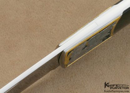 Scott Sawby Custom Knife Blacklip Pearl Swift Engraved by Jon Robyn - Image 7