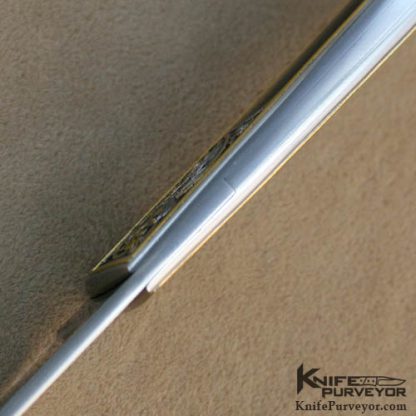 Scott Sawby's Custom Knife: Blacklip Pearl "Robin" Engraved by Jon Robyn - Image 4
