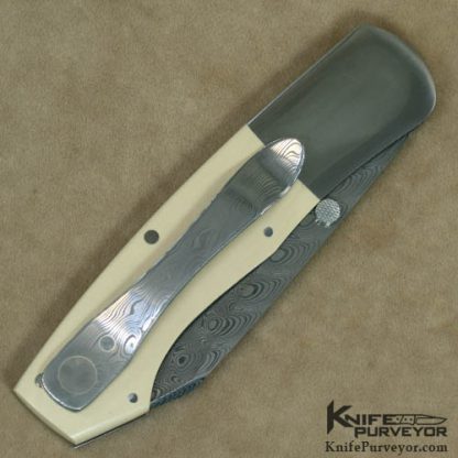 Scott Sawby Custom Knife Ivory Micarta & Damasteel Combat Utility - Image 3