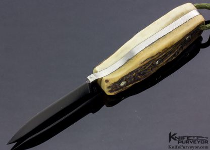 Scott Gossman Custom Knife Three Pin Small Skinner with Stag - Image 5
