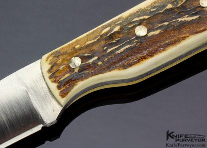 Scott Gossman Custom Knife Three Pin Small Skinner with Stag - Image 2