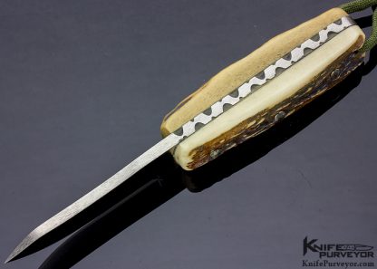 Scott Gossman Custom Knife Three Pin Small Skinner with Stag - Image 4