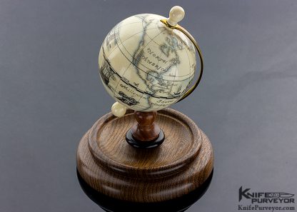 Scott Judge Antique Billiard Ball Globe with Stand
