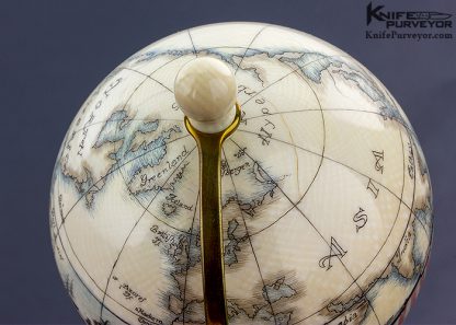 Scott Judge Antique Billiard Ball Globe with Stand - Image 7
