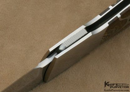 Scott Sawby Custom Knife Biggs Jasper & Edwards Black Jade 5 Piece Inlayed Self Lock Dagger - Image 7