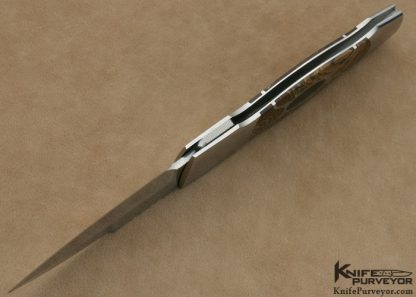 Scott Sawby Custom Knife Biggs Jasper & Edwards Black Jade 5 Piece Inlayed Self Lock Dagger - Image 6