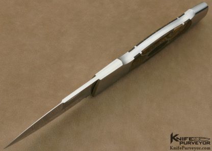 Scott Sawby Custom Knife Biggs Jasper & Edwards Black Jade 5 Piece Inlayed Self Lock Dagger - Image 4
