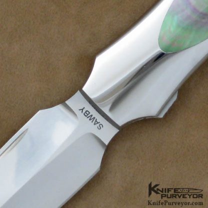 Scott Sawby Custom Knife Blacklip Murrelet Dagger - Image 2