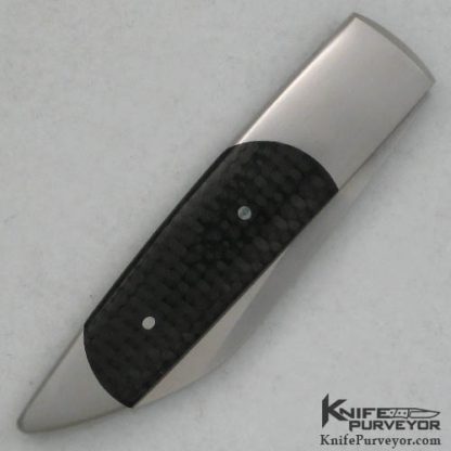Scott Sawby Custom Knife Carbonfiber Wharncliff Selflock Prototype - Image 3