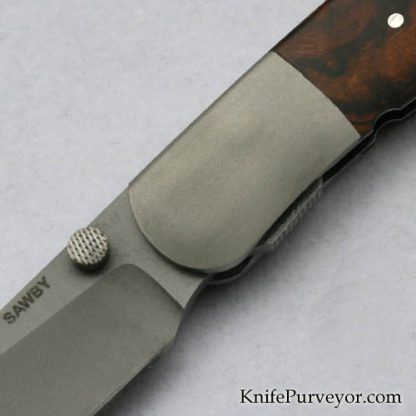 Scott Sawby Custom Knife Desert Ironwood & S30V Combat Utility  Selfloc - Image 2