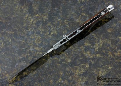 Scott Sawby Custom Knife Kingwood "Woodcock" Button Lock - Image 5