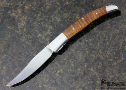 Scott Sawby Custom Knife Large Texas Toothpick with Maple Wood