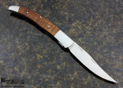 Scott Sawby Custom Knife Large Texas Toothpick with Maple Wood - Image 3
