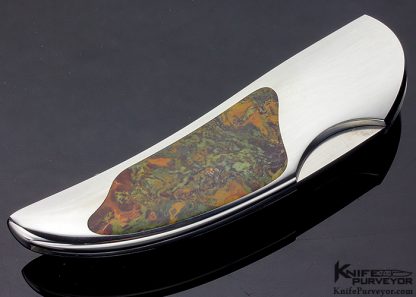 Scott Sawby Custom Knife Merganser Pietersite Button Lock - Image 3