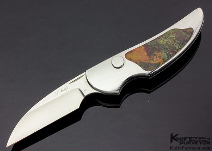 Scott Sawby Custom Knife Merganser Pietersite Button Lock