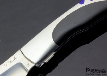 Scott Sawby Custom Knife Killdeer with Black Edwards Jade and Lapis - Image 2