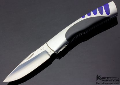 Scott Sawby Custom Knife Killdeer with Black Edwards Jade and Lapis 15828
