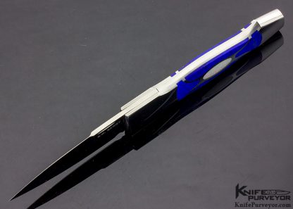 Scott Sawby Custom Knife Lapis & Opal 5 Piece Self Lock Dagger - Image 4